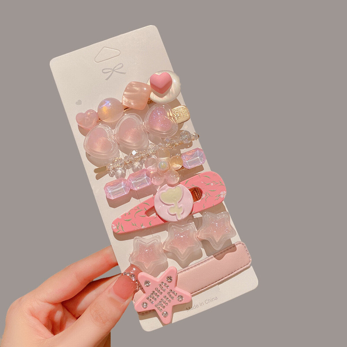 Broche Infantil Con Diseño - Rosa 