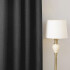 Cortina 100% Blackout 2Paños 140x220 Textura Lino Doble Faz Variante Color Gris Oscuro