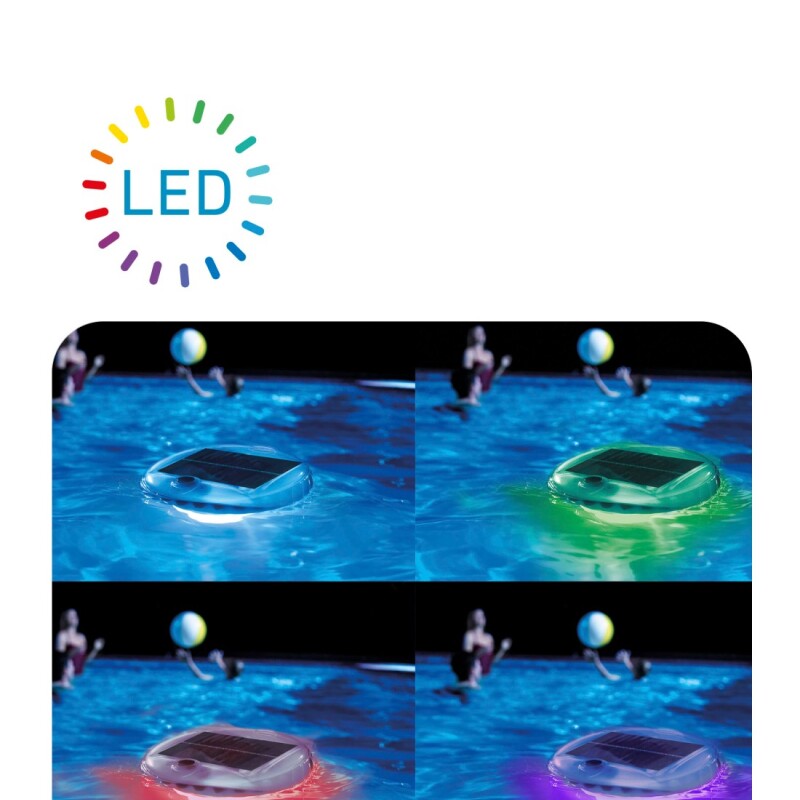 INTEX LUZ LED FLOTANTE CON CARGA SOLAR PARA PISCINA Intex Luz Led Flotante Con Carga Solar Para Piscina