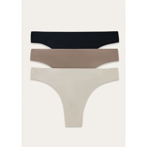 CALCINHA FEM PRETO/ROXO/LILÁS