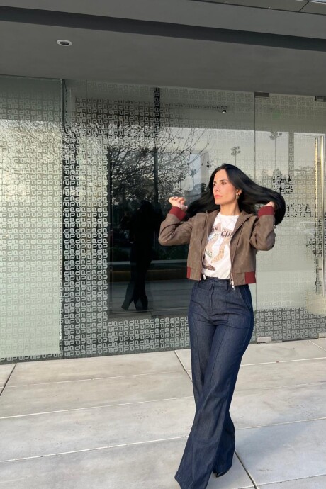 Chaqueta Bomber Rocio Marrón