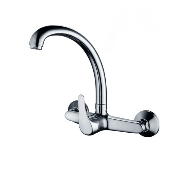Grifería Monocomando de Cocina Pared Pico Alto 15 cm Wico Grifería Monocomando De Cocina Pared Pico Alto 15 Cm Wico
