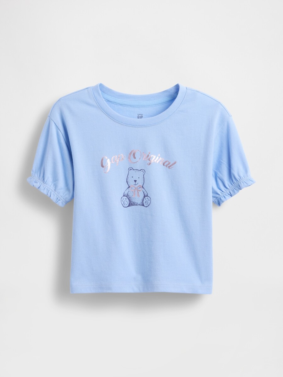 IE FRCH BF SS LOGO T - WIND BLUE 