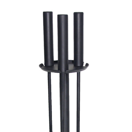 JUEGO ATIZADOR 4 PZAS NEGRO BASE CUAD AG229 KASSEL ++ N/a