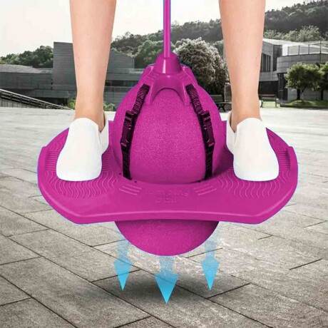 Palo Saltarin Inflable C/inflad Pelota Pogo Infantil Rosa
