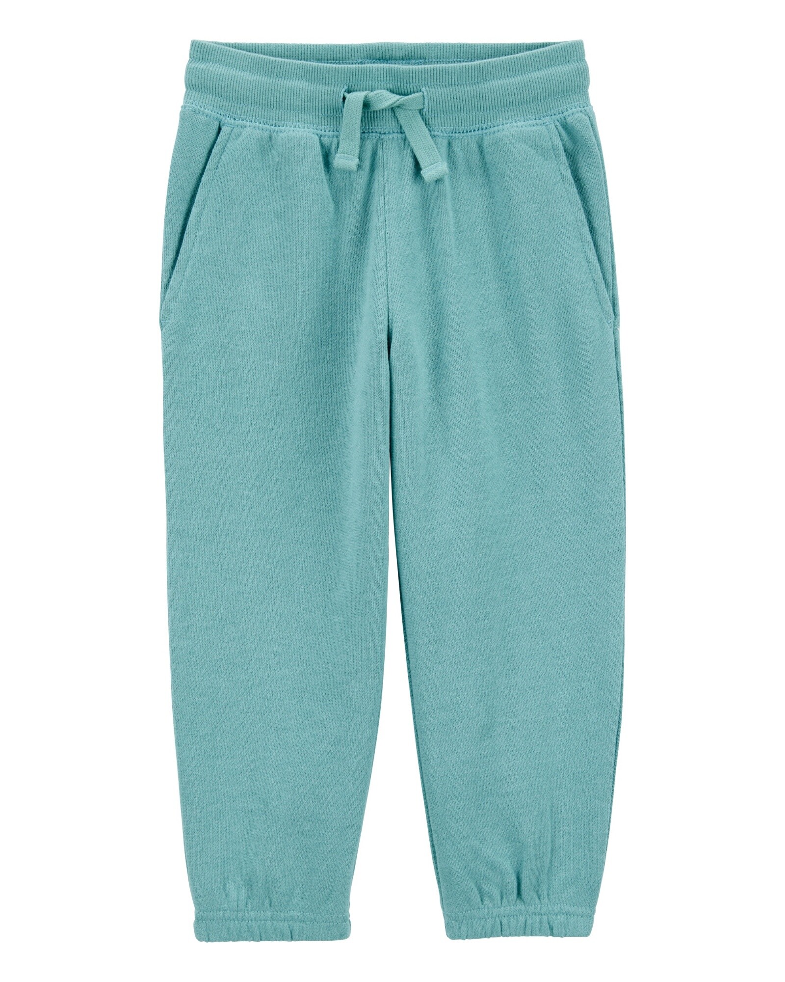 Pantalón deportivo de algodón, con logo, verde Sin color
