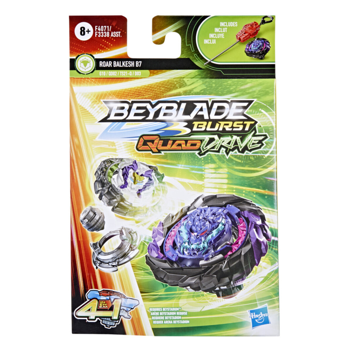 Beyblade Burst Quad Drive Kit Inicial Top con Lanzador - 001 
