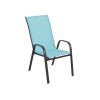 Silla de Textilina metal Turquesa