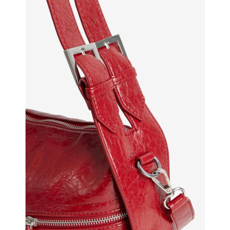 Cartera City Rojo metalizado