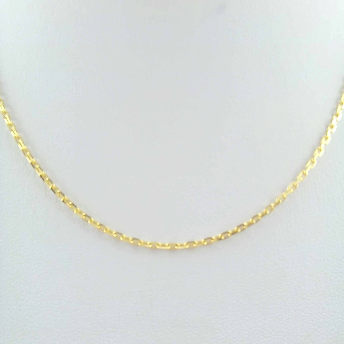 Cadena de plata 925 con baño de oro amarillo, 45 cm. 