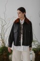 CAMISA COURO SHORT Negro