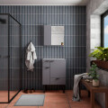 MUEBLE DE BAÑO MODELO IBATE GRIS SIN TAPA Mueble De Baño Modelo Ibate Gris Sin Tapa