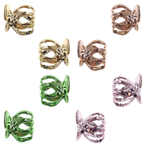 Broches pinzas de colores metalizados para el cabello 2pcs Broches Pinzas De Colores Metalizados Para El Cabello 2pcs