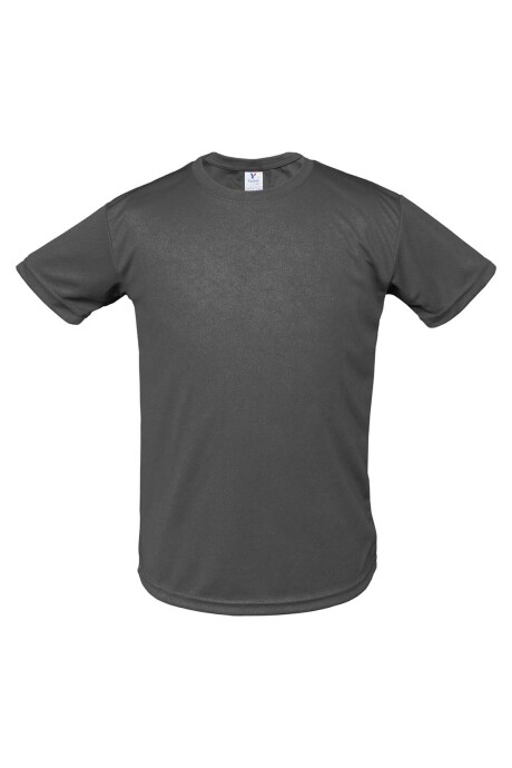 Camiseta a la base dry fit de niño Gris carbón