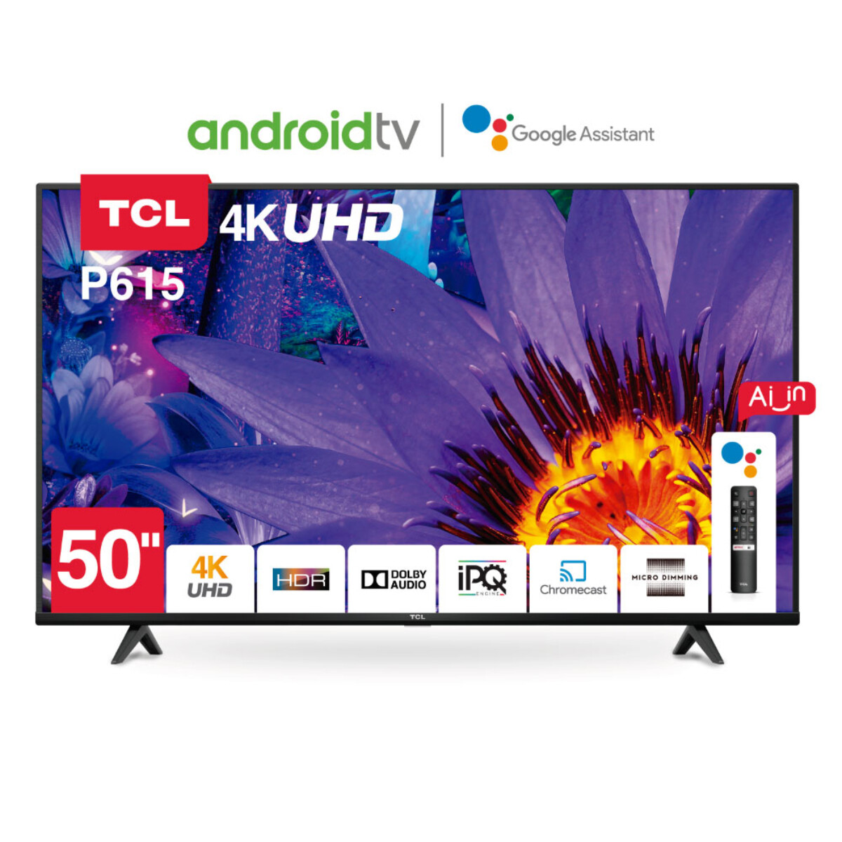 Smart TV TCL 50" UHD 50P615 