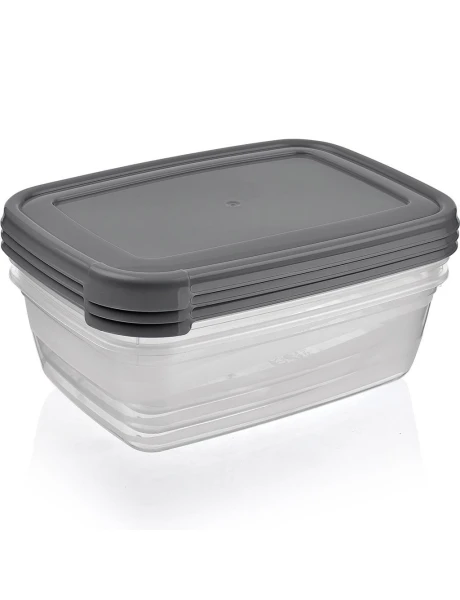 SETX3 UNID RECIPIENTE RECTANGULAR 600ML "COOK&KEEP" SURTIDO EN 3 COLORES CELETE, GRIS , ROSA 16.5x12x8.5cms SETX3 UNID RECIPIENTE RECTANGULAR 600ML "COOK&KEEP" SURTIDO EN 3 COLORES CELETE, GRIS , ROSA 16.5x12x8.5cms