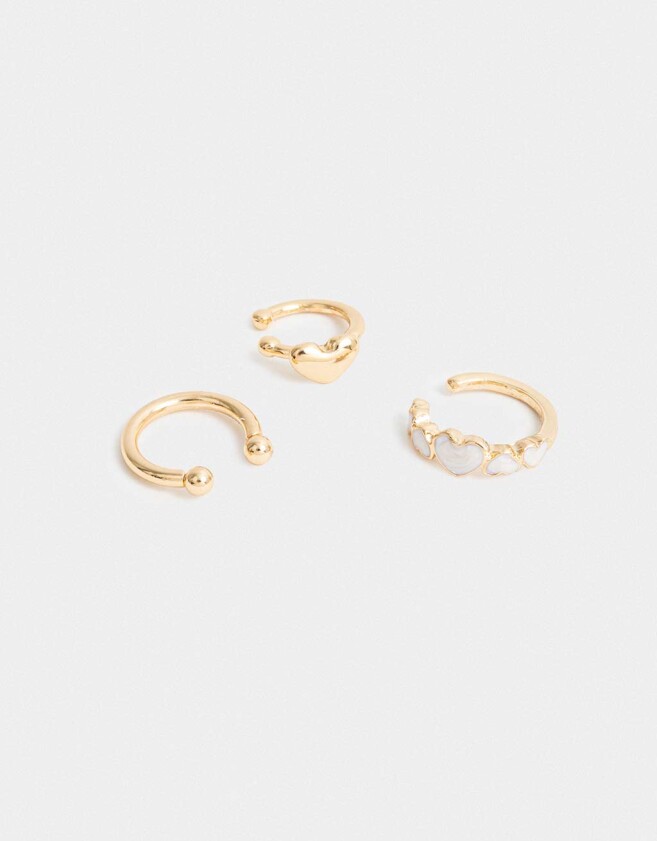 Bijou Cuff Metal diferenciado Cuff De Metal - Dorado