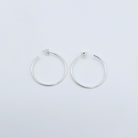 Par de aros de plata 925 Par de aros de plata 925