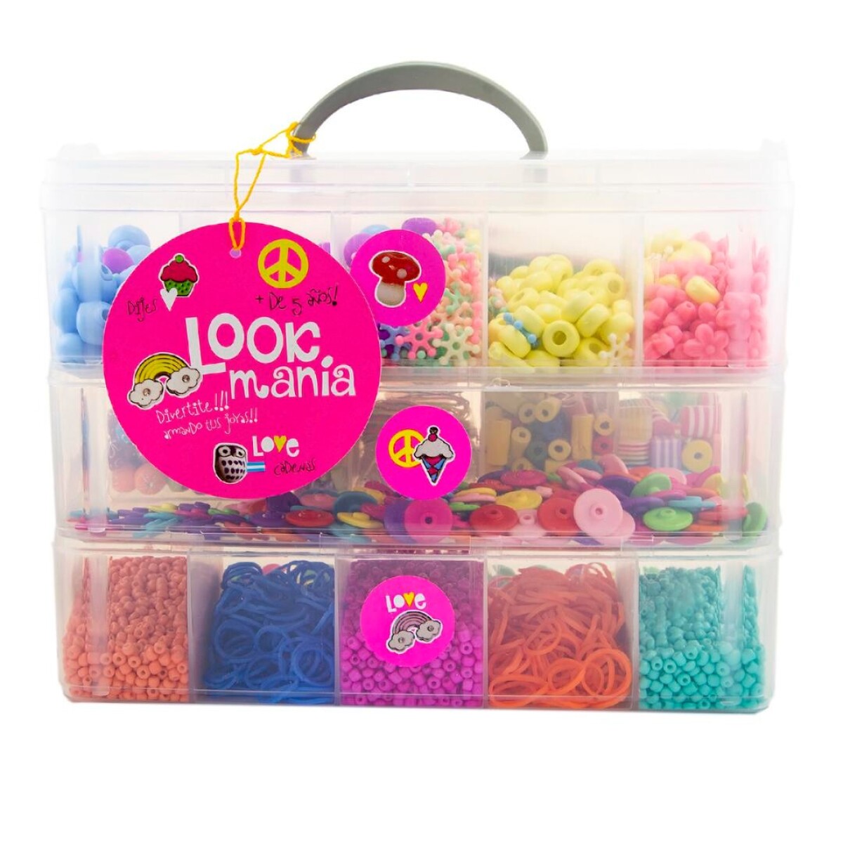 Kit Para Crear Pulseras Valija de 3 Pisos 