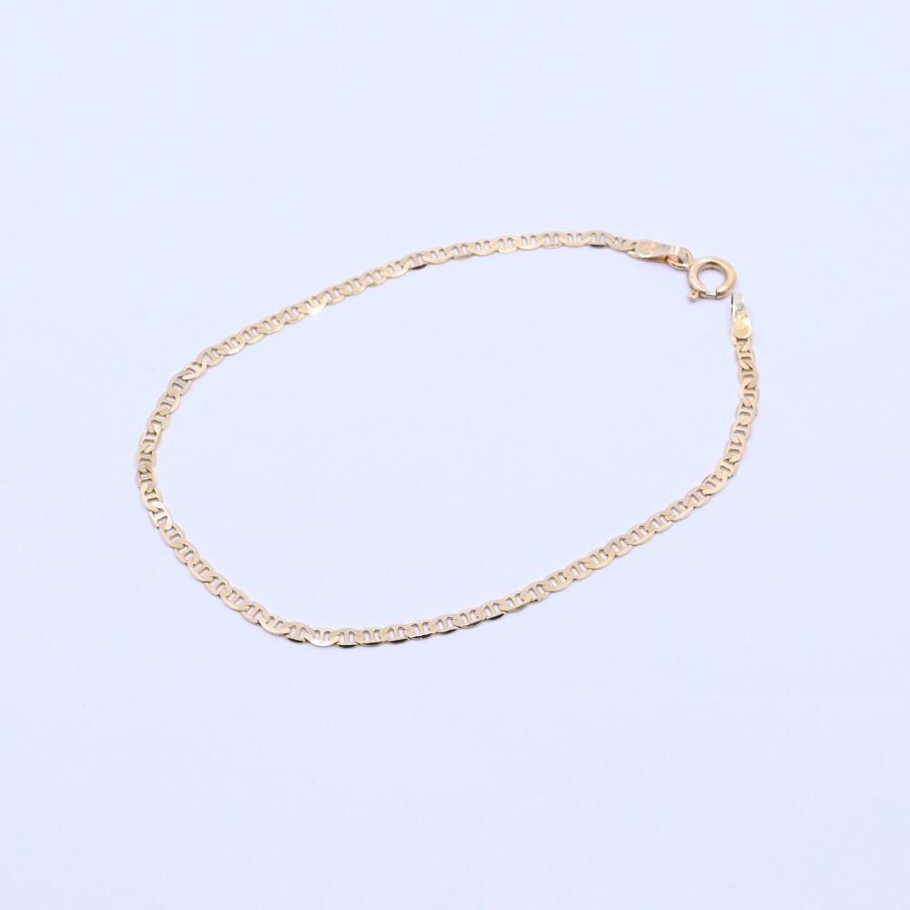 Pulsera oro 18k eslabón barco. Pulsera oro 18k eslabón barco.