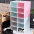 Caja Zapatos Zapatera Transparente Organizador Apilable Color Variante Blanco