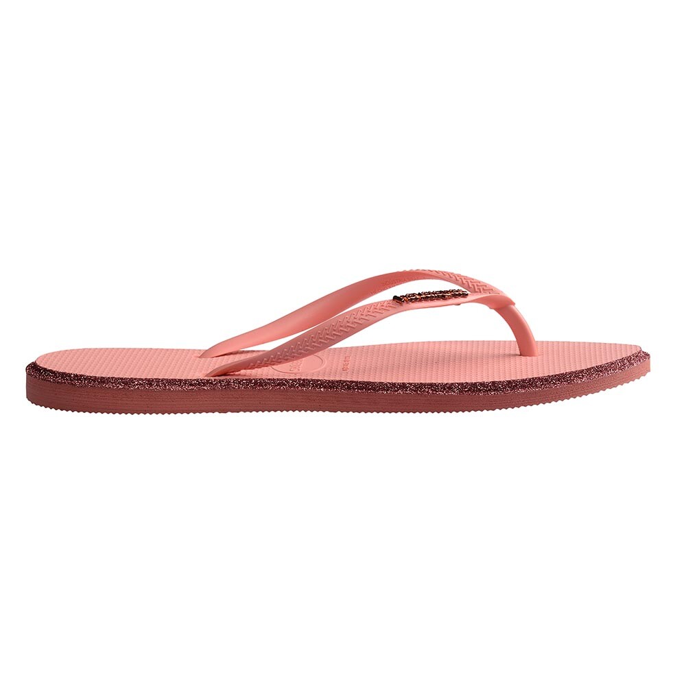 Sandalias Havaianas Slim Point Glitter Mujer Canyon Clay/Blossom