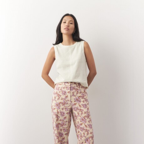 PANTALON JADEN PRINT Crudo