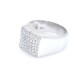 Anillo en oro 18k blanco con brillantes Anillo en oro 18k blanco con brillantes