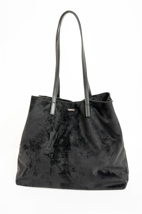 Travel Bag Gamuza Vegana Negro