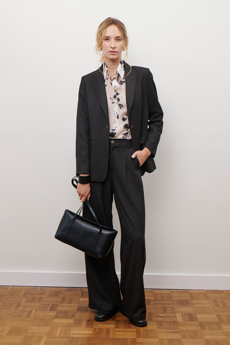 BLAZER JEAN TEXTIL NEGRO