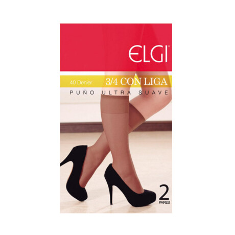 Medias ELGI 3/4 Blondine Con Liga Medias ELGI 3/4 Blondine Con Liga