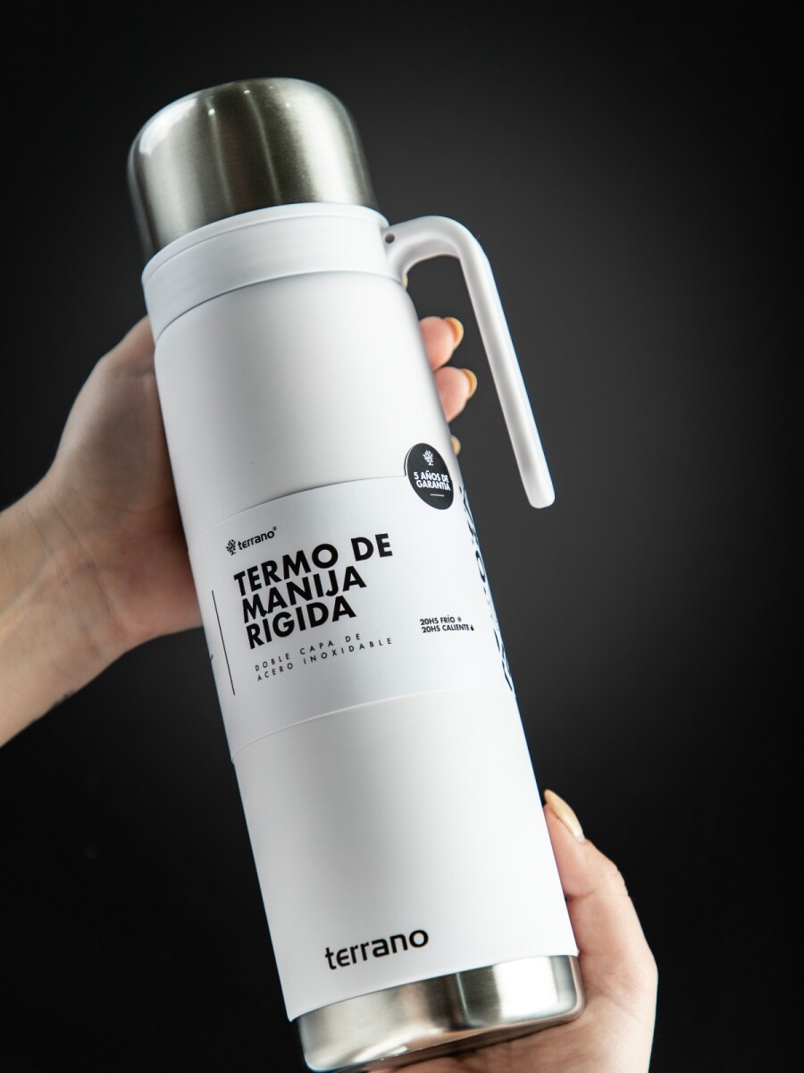 Termo 1Lt. Premium Manija Rigida - Blanco 