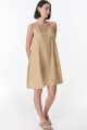 Vestido Diario Beige