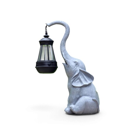 Farol De Jardín Hathi Luz Solar Clásico