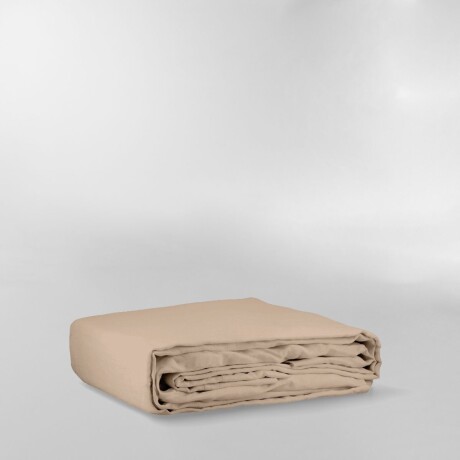 SÁBANA FRENCH FLAX LINEN MARRON - SUPER KING