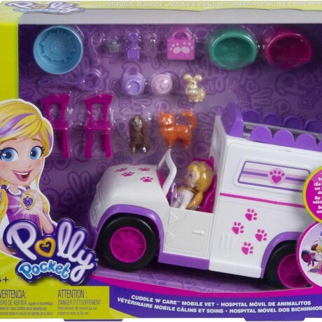 Playset Polly Pocket Hospital Móvil de Animalitos 001