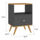 Mesa De Luz Linea Nordica Living Dormitorio 1 Cajon Mesa De Luz Linea Nordica Living Dormitorio 1 Cajon