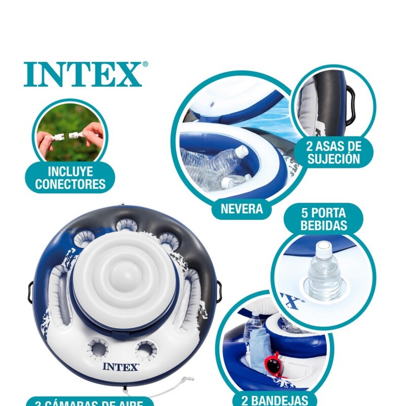 INTEX CONSERVADORA INFLABLE FLOTANTE REDONDA POSA VASO Intex Conservadora Inflable Flotante Redonda Posa Vaso