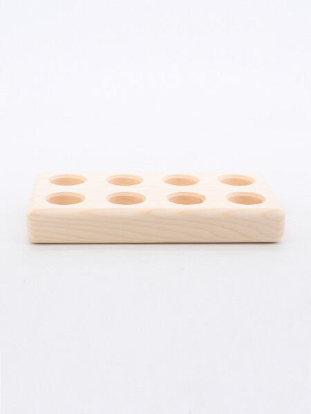 HUEVERA DE MADERA 8 HUEVOS MADERA
