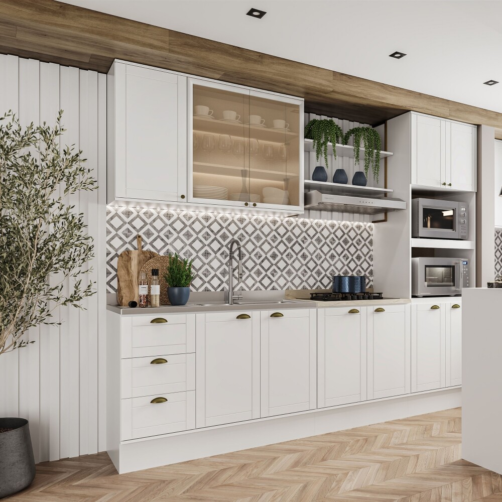 Aéreo Americana 120 cm 2 puertas Vidrio + 1 puerta Aéreo Americana 120 cm 2 puertas Vidrio + 1 puerta