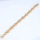 Pulsera en oro 18k con aros lisos y otros labrados Pulsera en oro 18k con aros lisos y otros labrados
