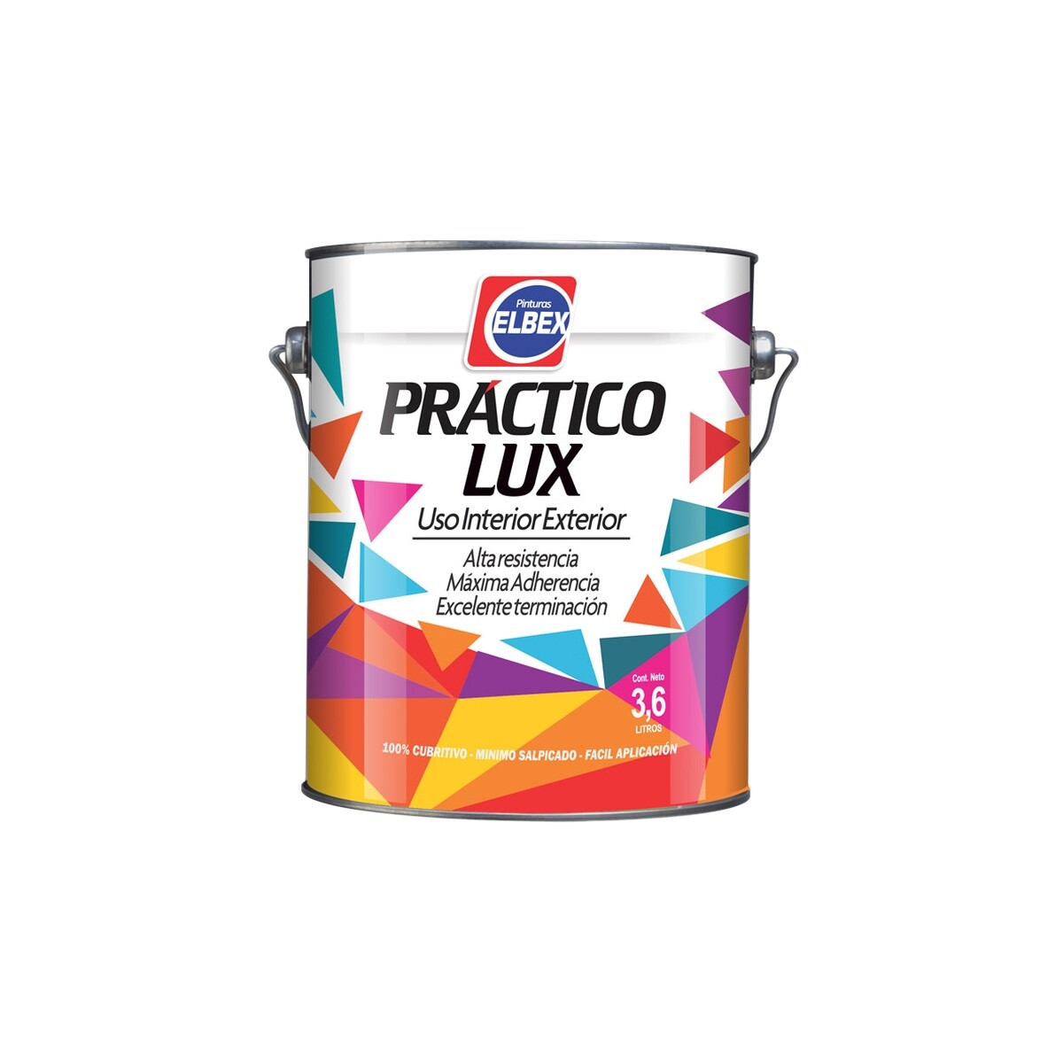 Esmalte sintético Práctico Lux 3.60 lt - Elbex Brillante 