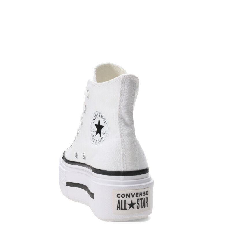 Championes Unisex Converse Ctas Lift Double Stack HI Blanco - Negro