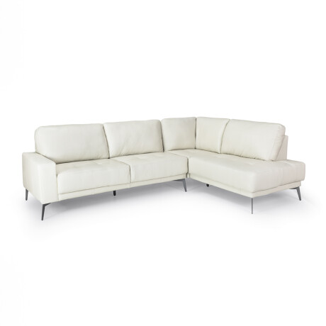 Rinconera Dakota - Cuero Básico - Chaise Derecho 509 (Off White)