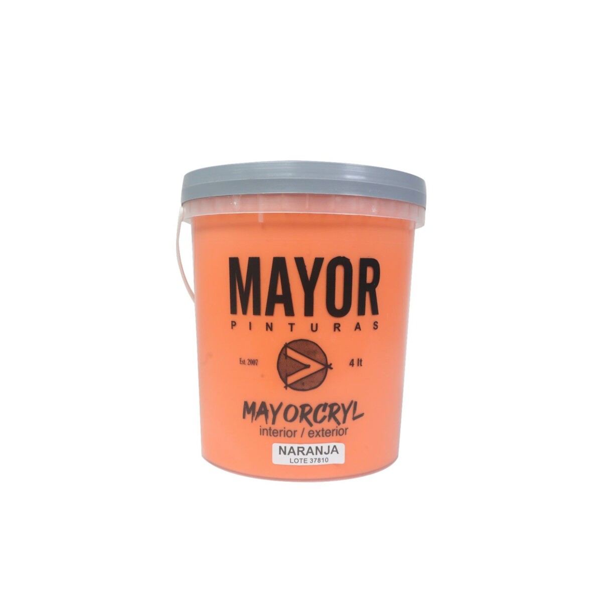 PINTURA INTERIOR EXTERIOR COLOR MAYOR 4LT MAYORCRYL - Naranja 