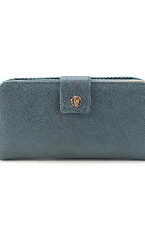 BILLETERA BEGONIA AZUL PIEDRA