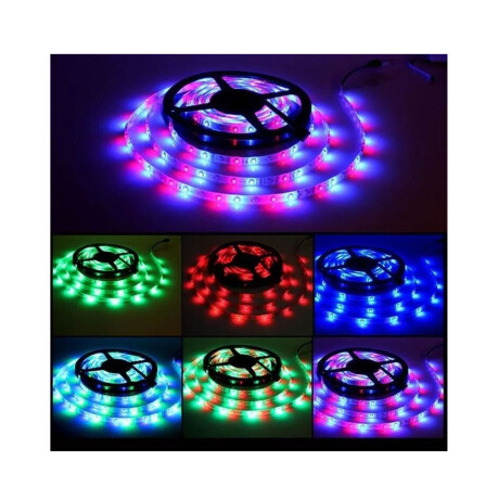 Kit Completo Cinta Tira Led Rgb 5m Con Transformador + Control Kit Completo Cinta Tira Led Rgb 5m Con Transformador + Control