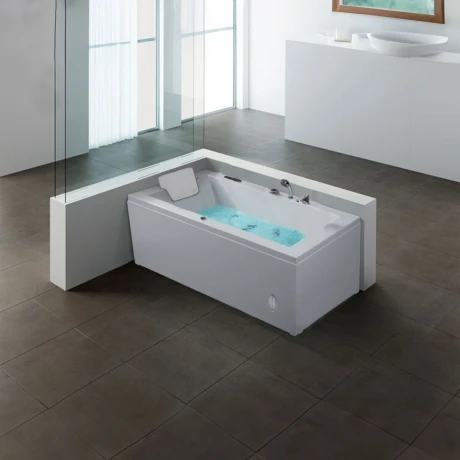 Bañera Con Hidromasaje Blanco Autoportante 1700X750X550 Full Equip 8 Jets C/Grif Der Motor 1.5 BLANCO