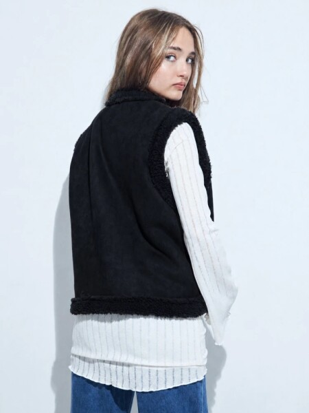 CHALECO P.CAKE AMBAR NEGRO