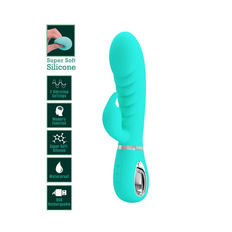 Vibrador Doble Estímulo Super Suave Pretty Love Prescott Vibrador Doble Estímulo Super Suave Pretty Love Prescott